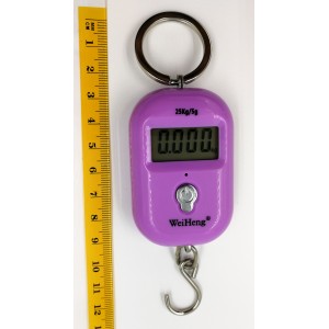 WH-A21 mini digitálna závesná váha do 25kg fialová