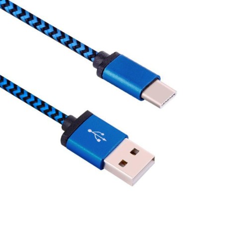 Modro černý kabel USB 2.0 - USB-C 3.1 1m - ✔️ cena, recenze | Mikrovahy.cz